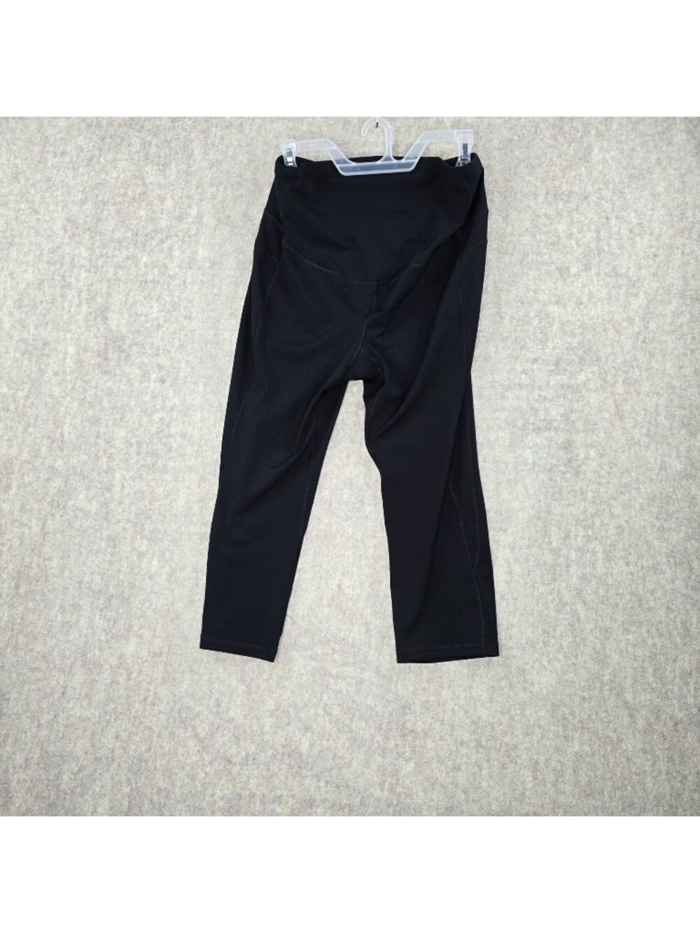 Old Navy Maternity Women Black Full Panel Leggings Medium Polyester/Spandex
